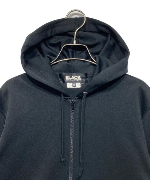 BLACK COMME des GARCONS（ブラックコムデギャルソン）BLACK COMME des GARCONS (ブラックコムデギャルソン) ロングジップパーカー ブラック サイズ:Sの古着・服飾アイテム