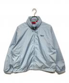 SUPREMEシュプリーム）の古着「REFLECTIVE PIN STRIPE TRACK JACKET」｜スカイブルー