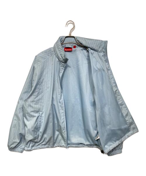 SUPREME（シュプリーム）Supreme (シュプリーム) REFLECTIVE PIN STRIPE TRACK JACKET スカイブルー サイズ:Mの古着・服飾アイテム