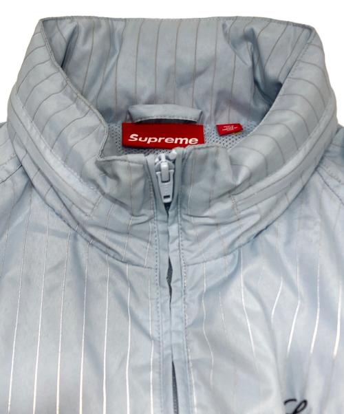 SUPREME（シュプリーム）Supreme (シュプリーム) REFLECTIVE PIN STRIPE TRACK JACKET スカイブルー サイズ:Mの古着・服飾アイテム