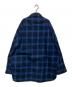 BALENCIAGA (バレンシアガ) オーバーサイズチェックシャツ ブルー サイズ:L：30000円