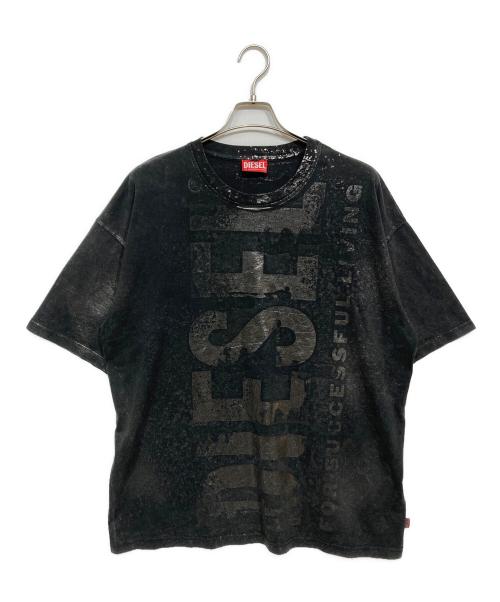 DIESEL（ディーゼル）DIESEL (ディーゼル) プリントTシャツ ブラック サイズ:XLの古着・服飾アイテム