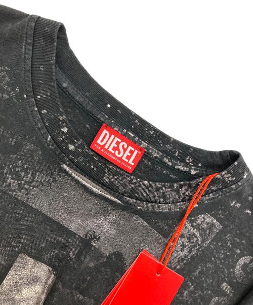 DIESEL（ディーゼル）DIESEL (ディーゼル) プリントTシャツ ブラック サイズ:XLの古着・服飾アイテム
