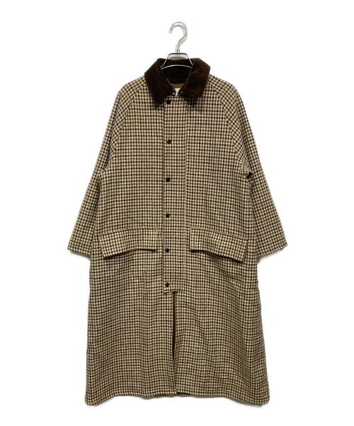 Barbour（バブアー）Barbour (バブアー) BURGHLEY WILLIAM BLISS（バーリーウィリアムブリス） ブラウン×ベージュ サイズ:10の古着・服飾アイテム