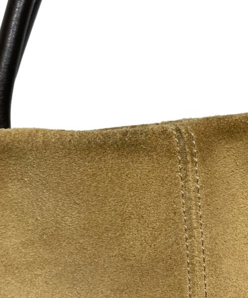 LOEWE（ロエベ）LOEWE (ロエベ) アナグラムスエードトートバッグ ブラウン×ベージュの古着・服飾アイテム