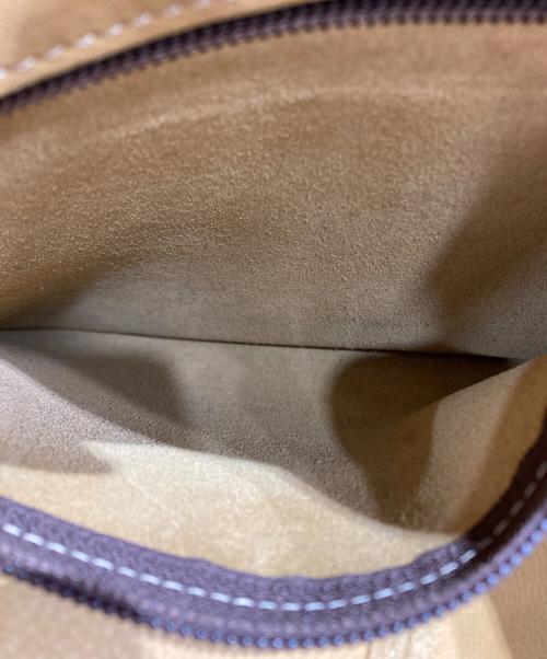 LOEWE（ロエベ）LOEWE (ロエベ) アナグラムスエードトートバッグ ブラウン×ベージュの古着・服飾アイテム