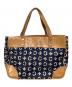 CELINE (セリーヌ) Cマカダム デニム ハンドバッグ インディゴ×ンベージュ：8000円
