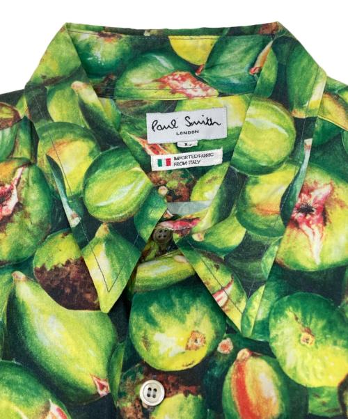 PAUL SMITH（ポールスミス）PAUL SMITH (ポールスミス) 総柄シャツ グリーン サイズ:Lの古着・服飾アイテム