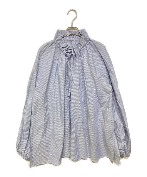 house of lotus（ハウスオブロータス）HOUSE OF LOTUS (ハウスオブロータス) ストライププルオーバーシャツ ブルー サイズ:Mの古着・服飾アイテム