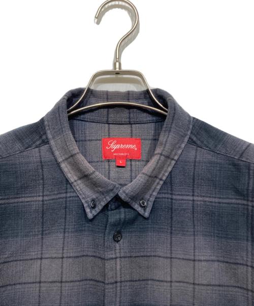 SUPREME（シュプリーム）Supreme (シュプリーム) shadow plaid flannel shirt グレー サイズ:Lの古着・服飾アイテム