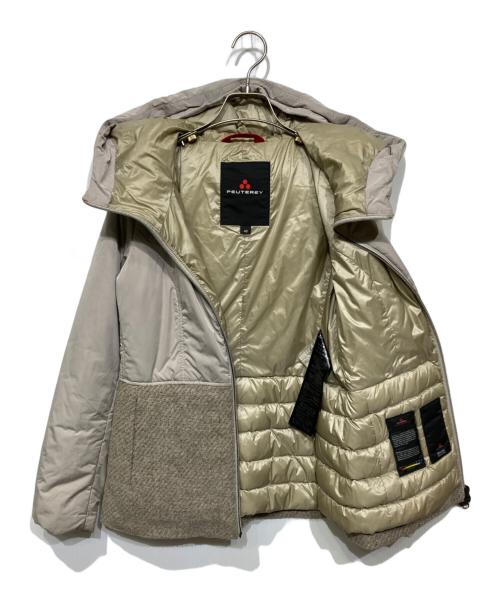 PEUTEREY（ピューテリー）PEUTEREY (ピューテリー) ウール切替ダウンジャケット ベージュ サイズ:40の古着・服飾アイテム