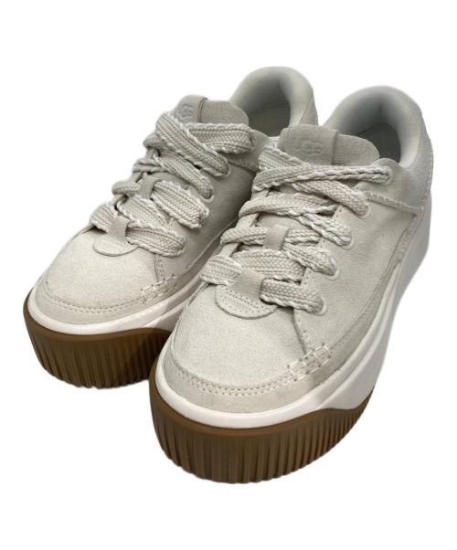 UGG（アグ）UGG (アグ) EZ-Duzzit Suede Lace Up ホワイト サイズ:23.5の古着・服飾アイテム