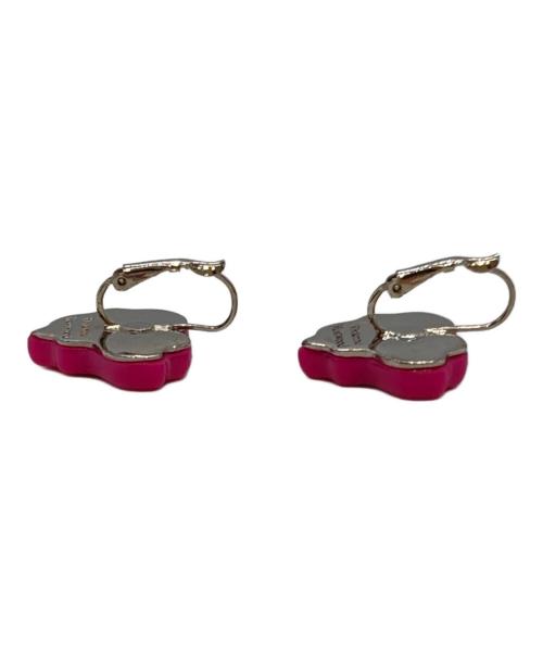 Vivienne Westwood（ヴィヴィアンウエストウッド）Vivienne Westwood (ヴィヴィアンウエストウッド) キャンドルハートモチーフピアス ピンク×シルバーの古着・服飾アイテム
