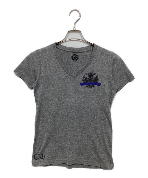CHROME HEARTS（クロムハーツ）CHROME HEARTS (クロムハーツ) VネックTシャツ グレー サイズ: Sの古着・服飾アイテム