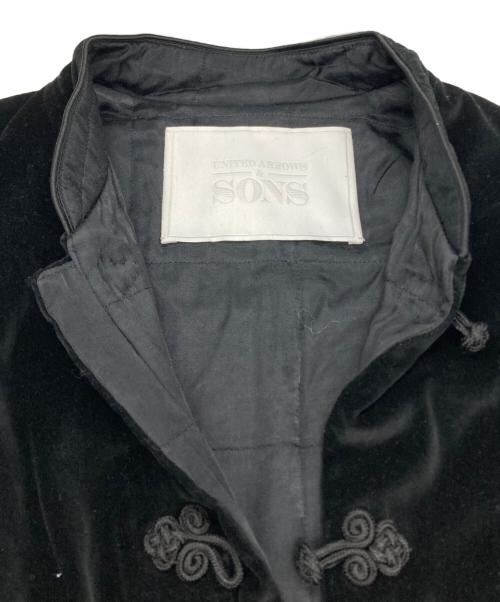 UNITED ARROWS & SONS（ユナイテッドアローズ＆サンズ）UNITED ARROWS & SONS (ユナイテッドアローズ＆サンズ) CPTL VLR CHN JACKET　5522-211-0098 ブラック サイズ:Lの古着・服飾アイテム