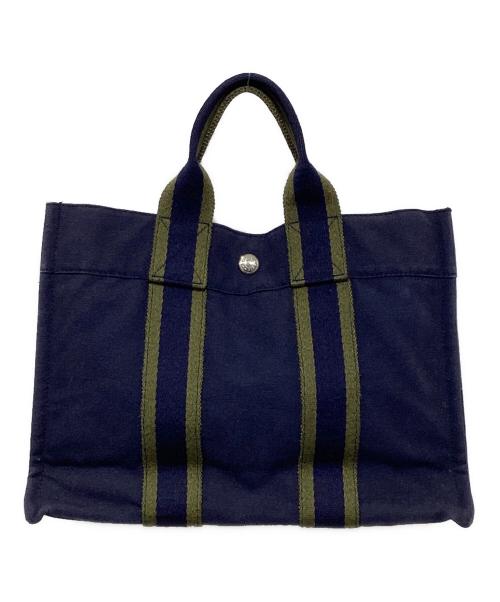 HERMES（エルメス）HERMES (エルメス) ハンドバッグ ネイビーの古着・服飾アイテム