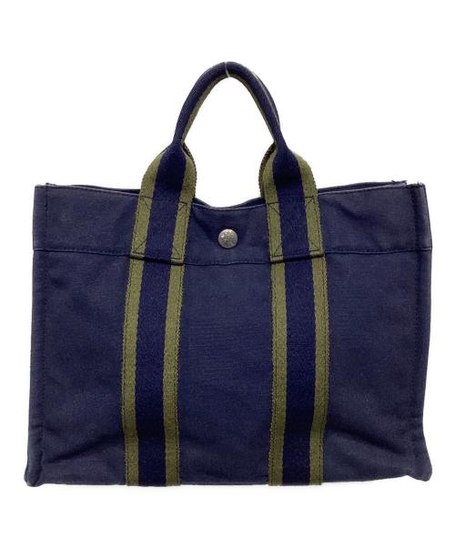 HERMES（エルメス）HERMES (エルメス) ハンドバッグ ネイビーの古着・服飾アイテム