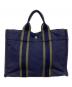 HERMES (エルメス) ハンドバッグ ネイビー：8000円