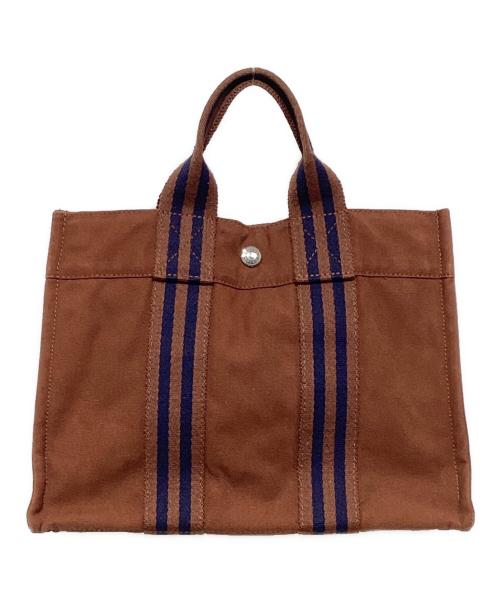 HERMES（エルメス）HERMES (エルメス) ハンドバッグ ブラウンの古着・服飾アイテム