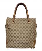 GUCCIグッチ）の古着「バンブ-トートバッグ」｜ブラウン