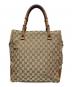 GUCCI（グッチ）の古着「バンブ-トートバッグ」｜ブラウン