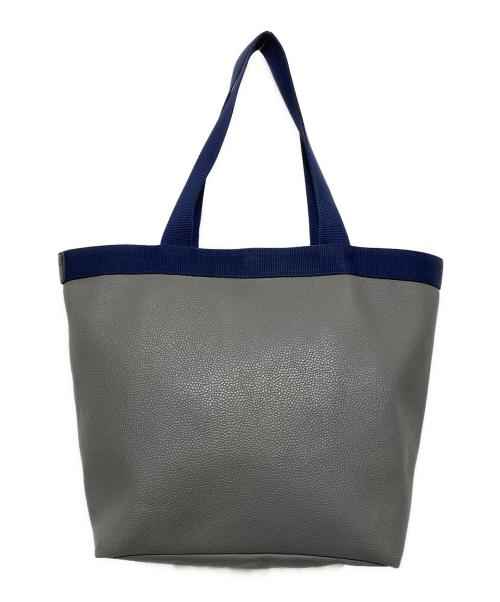 Herve Chapelier（エルベシャプリエ）Herve Chapelier (エルベシャプリエ) 舟形トートバッグ グレー×ネイビーの古着・服飾アイテム