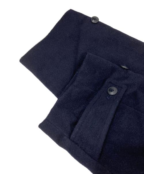 KAGURE（カグレ）KAGURE (カグレ) ウールバルカラーコート ネイビー サイズ:Freeの古着・服飾アイテム