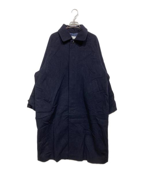 KAGURE（カグレ）KAGURE (カグレ) ウールバルカラーコート ネイビー サイズ:Freeの古着・服飾アイテム