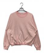 awasaアワサ）の古着「Supima Aging Cotton Crew Neck Sweatshirt」｜ピンク