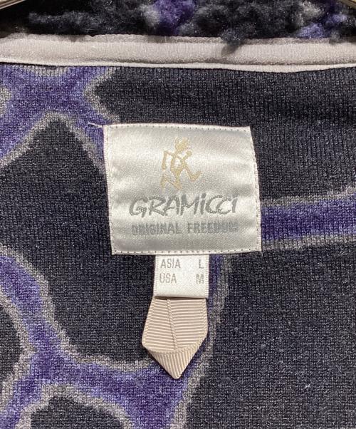 GRAMICCI（グラミチ）GRAMICCI (グラミチ) フリースジャケット ブラック×ネイビー サイズ:Lの古着・服飾アイテム