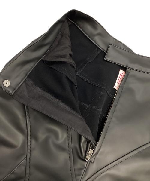 FETICO（フェティコ）FETICO (フェティコ) フェイクレザー ハイライズパンツ ブラック サイズ:記載なしの古着・服飾アイテム