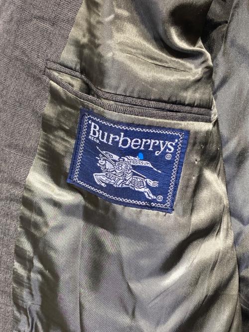 Burberry's（バーバリーズ）Burberry's (バーバリー) テーラードジャケット オリーブ サイズ:不明の古着・服飾アイテム