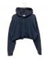 GANNI（ガニー）の古着「Isoli Cropped Oversized Hoodie」｜ネイビー