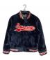 SUPREME（シュプリーム）の古着「Faux Fur Varsity Jacket」｜ネイビー×レッド
