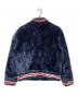 SUPREME (シュプリーム) Faux Fur Varsity Jacket ネイビー×レッド サイズ:M：40000円