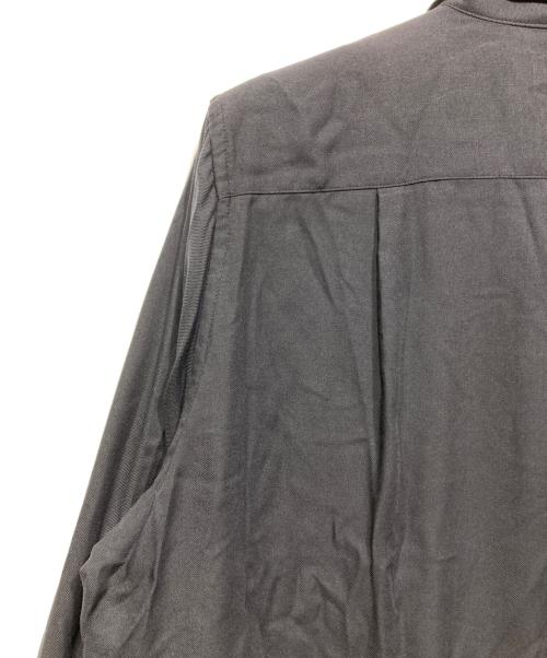 YOKE（ヨーク）YOKE (ヨーク) Modal Twill Double Pocket Open Collar Shirt ネイビー サイズ:1の古着・服飾アイテム