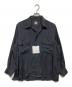 YOKE（ヨーク）の古着「Modal Twill Double Pocket Open Collar Shirt」｜ネイビー