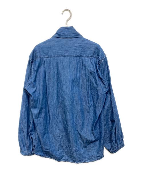 BRILL（ブリル）BRILL (ブリル) ボウタイデニムブラウス インディゴ サイズ:Freeの古着・服飾アイテム