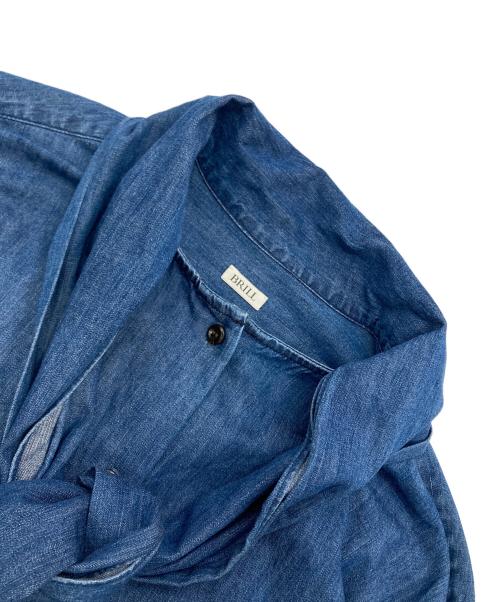 BRILL（ブリル）BRILL (ブリル) ボウタイデニムブラウス インディゴ サイズ:Freeの古着・服飾アイテム