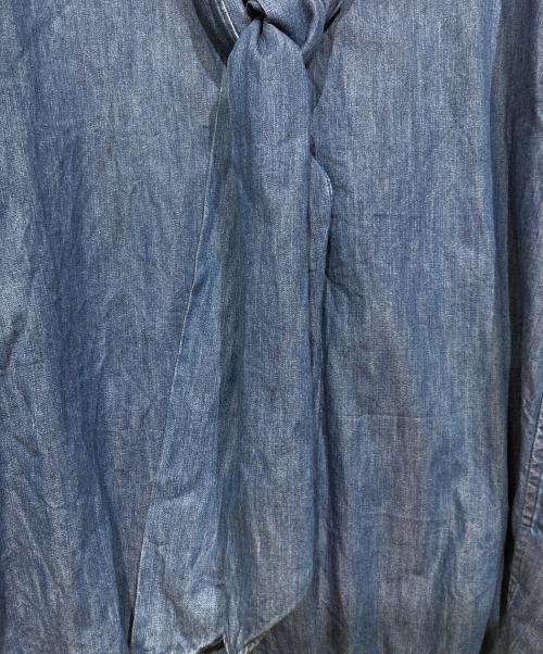 BRILL（ブリル）BRILL (ブリル) ボウタイデニムブラウス インディゴ サイズ:Freeの古着・服飾アイテム