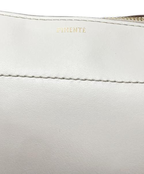 PIMENTE（ピモンテ）PIMENTE (ピモンテ) ノートショルダーバッグ ホワイトの古着・服飾アイテム