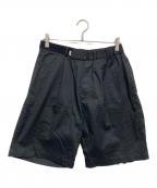 Graphpaperグラフペーパー）の古着「SOLOTEX TWILL SLIM WAISTED CHEF SHORTS」｜ブラック