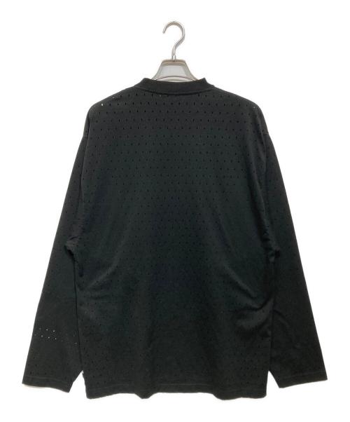 BALENCIAGA（バレンシアガ）BALENCIAGA (バレンシアガ) メッシュオーバーサイズカットソー ブラック サイズ:XSの古着・服飾アイテム