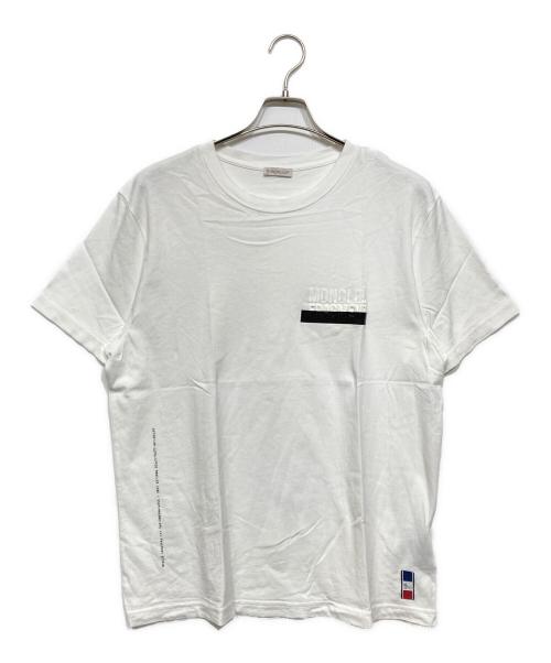 MONCLER（モンクレール）MONCLER (モンクレール) FRAGMENT DESIGN (フラグメントデザイン) MAGLIA T-SHIRT ホワイト サイズ:Lの古着・服飾アイテム