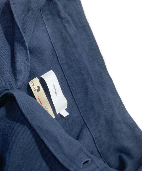 Graphpaper（グラフペーパー）Graphpaper (グラフペーパー) SIDOGRAS Twill Viscose Oversized Sleeping Shirt ネイビー サイズ:1の古着・服飾アイテム