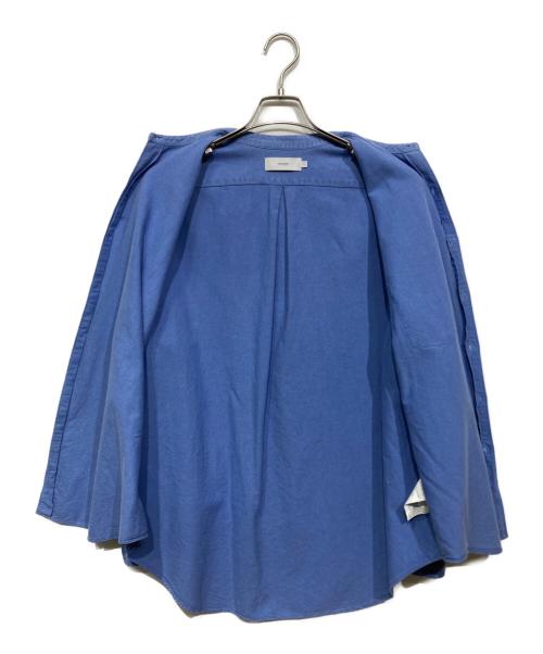Graphpaper（グラフペーパー）Graphpaper (グラフペーパー) バンドカラーシャツ ブルー サイズ:2の古着・服飾アイテム