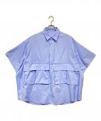 FreshServiceフレッシュサービス）の古着「DRY OXFORD FLAP POCKET S/S SHIRT」｜ブルー