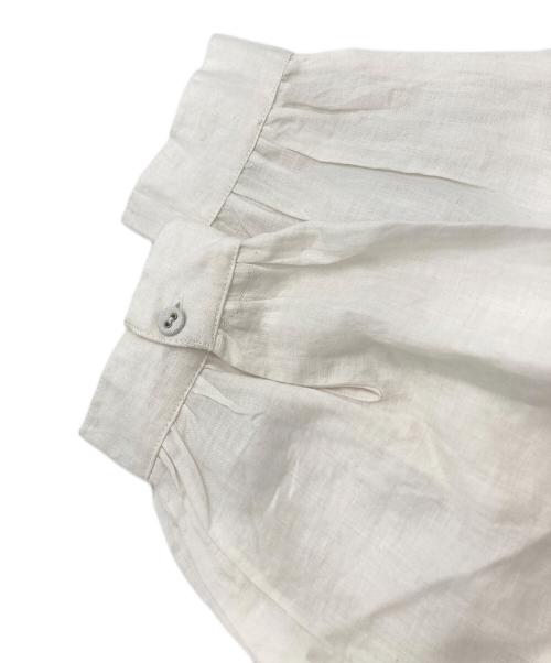 genten（ゲンテン）genten (ゲンテン) リネンワンピース ホワイト サイズ:40の古着・服飾アイテム