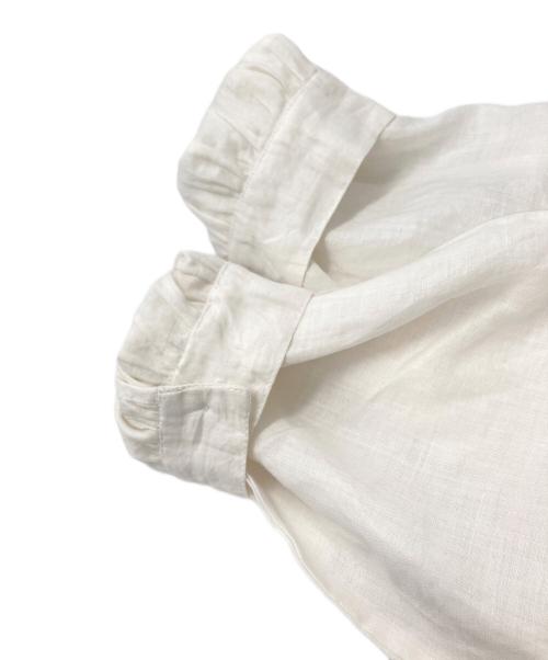 genten（ゲンテン）genten (ゲンテン) リネンワンピース ホワイト サイズ:40の古着・服飾アイテム