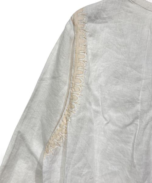 genten（ゲンテン）genten (ゲンテン) リネンワンピース ホワイト サイズ:40の古着・服飾アイテム